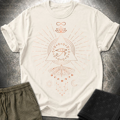 Ra Mystical Moth T-Shirt - Ra Mystical Moth T-Shirt - Natural