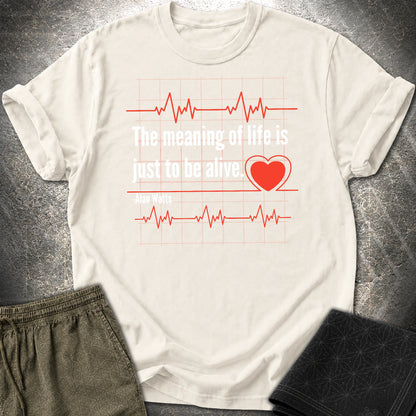 Alan Watts Life T-Shirt - Alan Watts Life T-Shirt - Natural