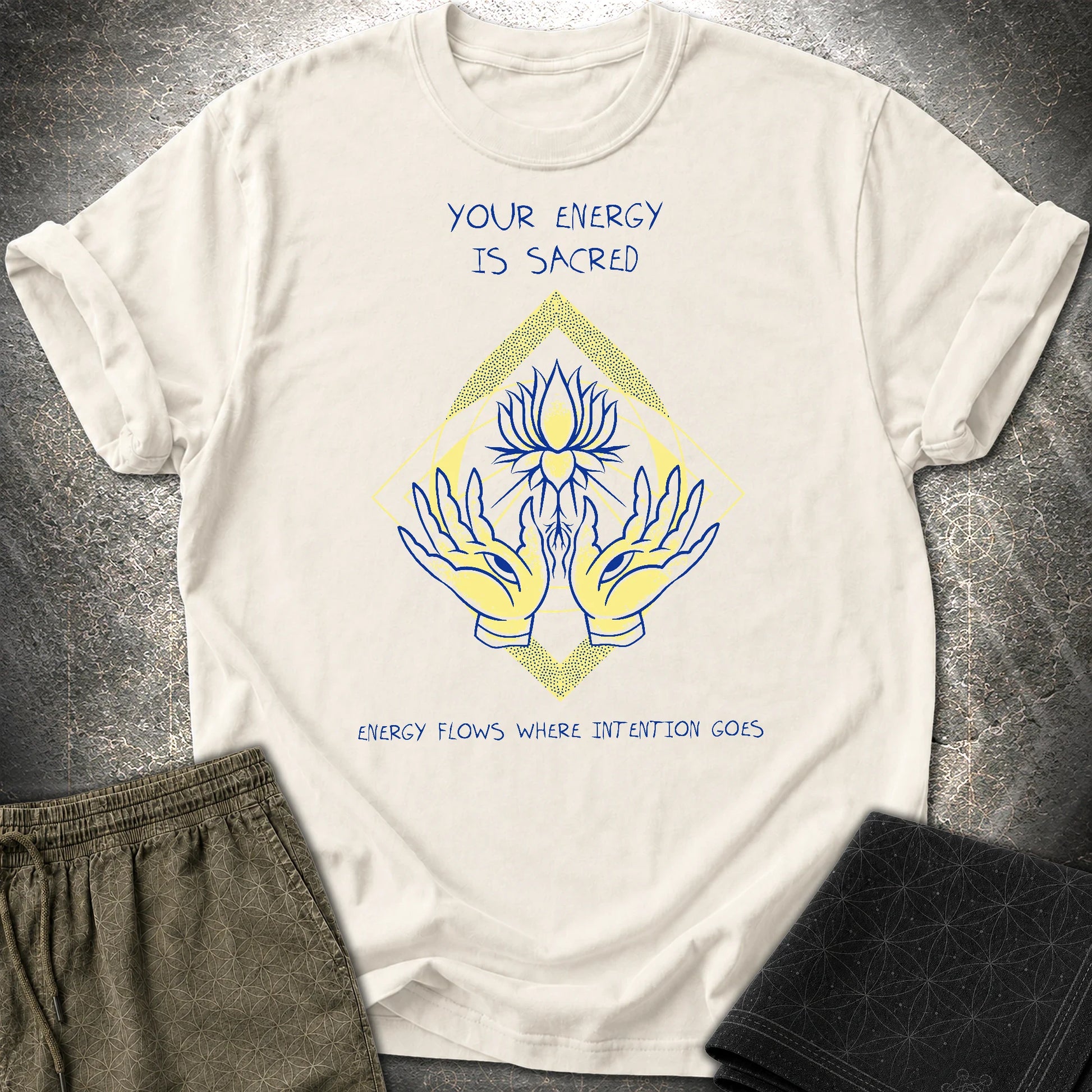 Energy Flows T-Shirt - Energy Flows T-Shirt - Natural