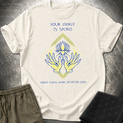 Energy Flows T-Shirt - Energy Flows T-Shirt - Natural