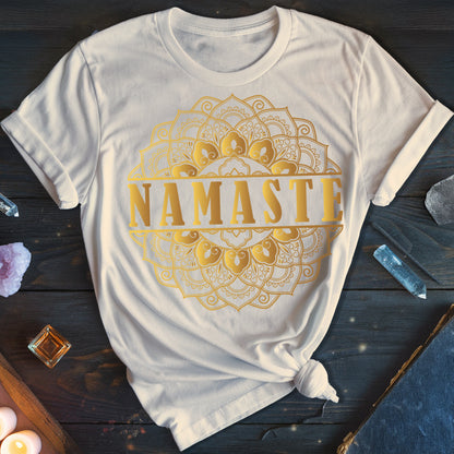 Namaste Gold Mandala T-Shirt