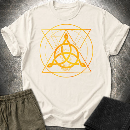 Triquetra Celtic Symbol T-Shirt - Triquetra Celtic Symbol T-Shirt - Natural