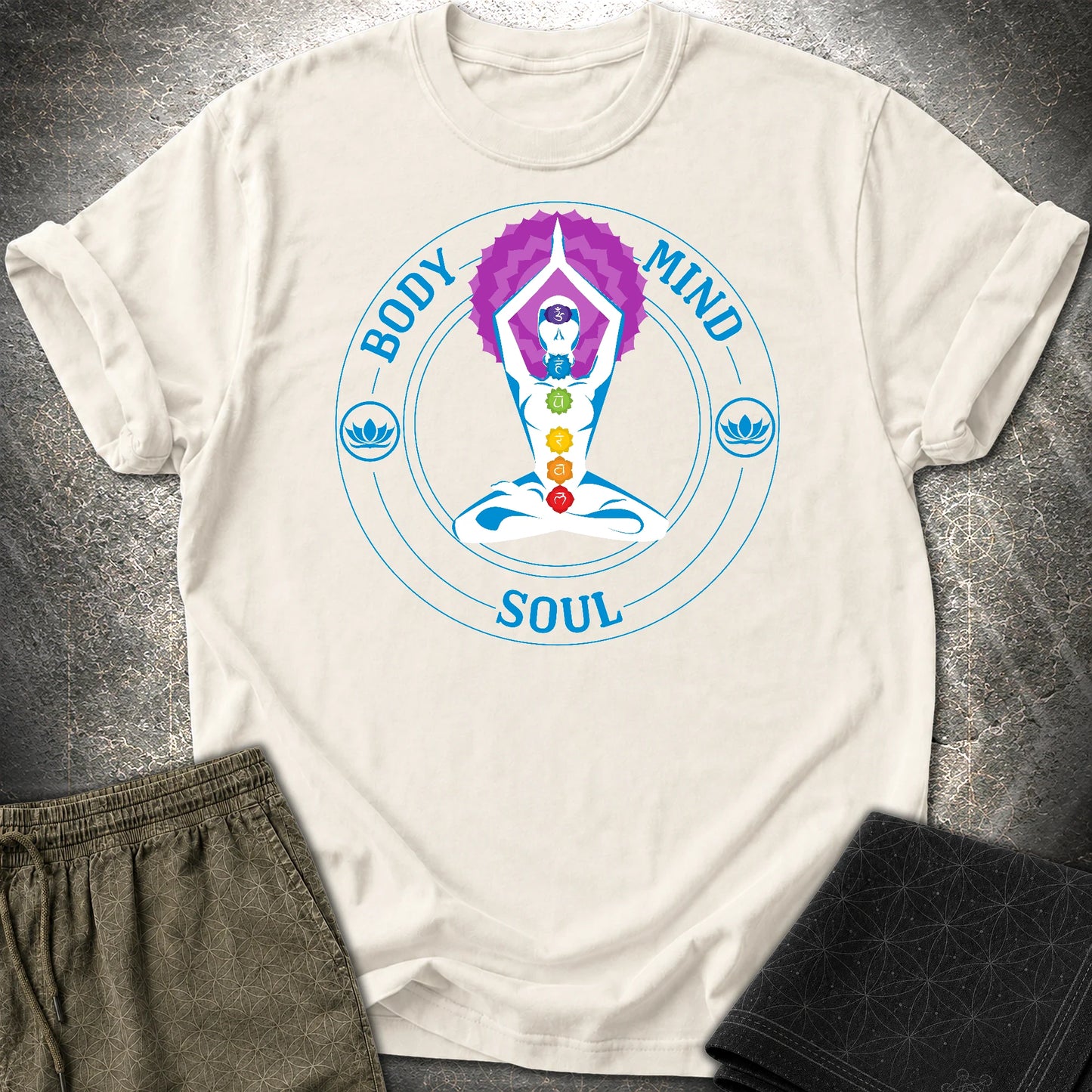 Body Mind Soul T-Shirt - Body Mind Soul T-Shirt - Natural