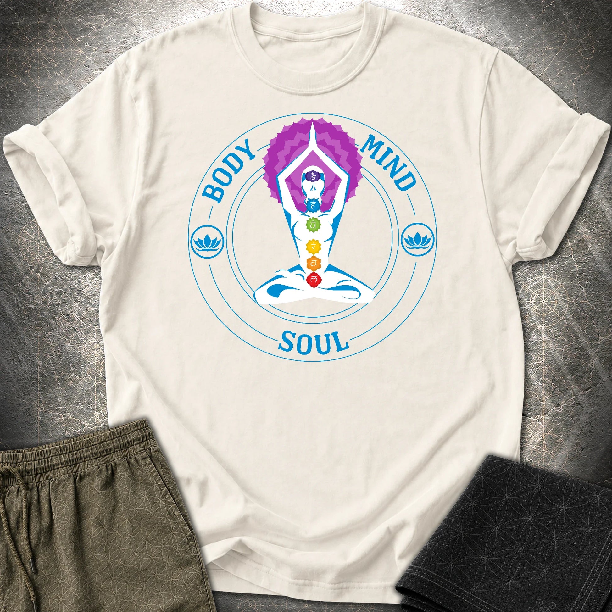 Body Mind Soul T-Shirt - Body Mind Soul T-Shirt - Natural
