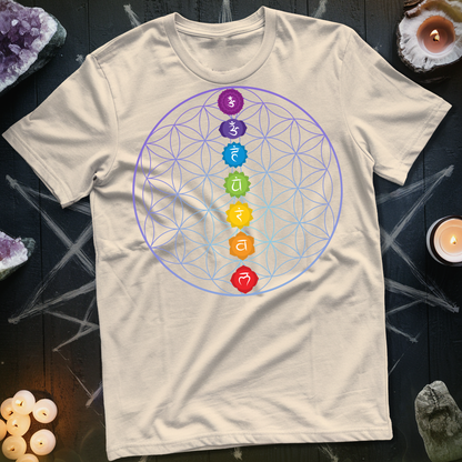Chakras Flower Of Life T-Shirt