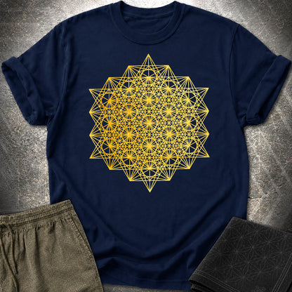 64 Tetrahedron T-Shirt - 64 Tetrahedron T-Shirt - Navy