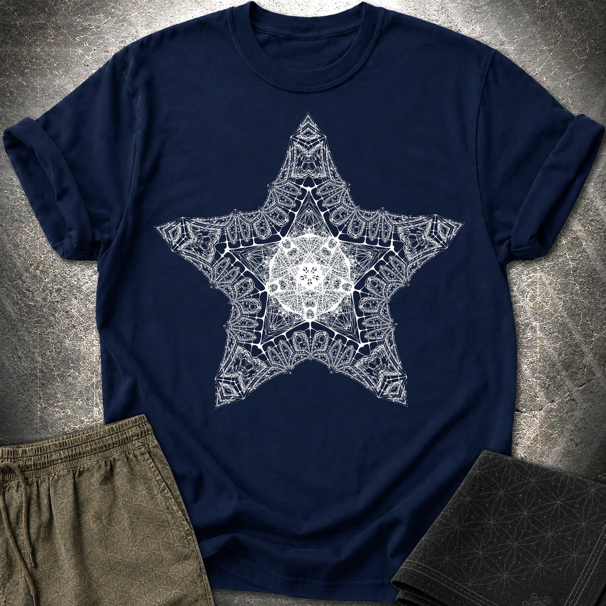 Sacred Star T-Shirt - Sacred Star T-Shirt - Navy