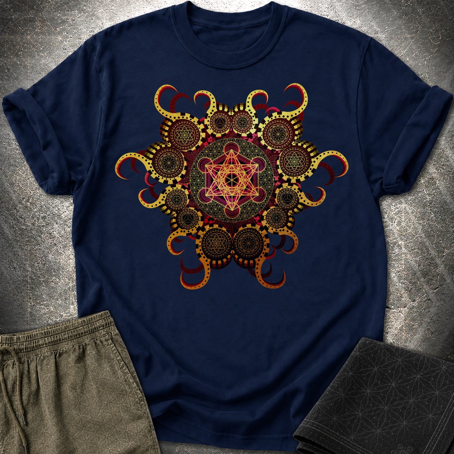 Organic Metatron - Organic Metatron T-Shirt - Navy