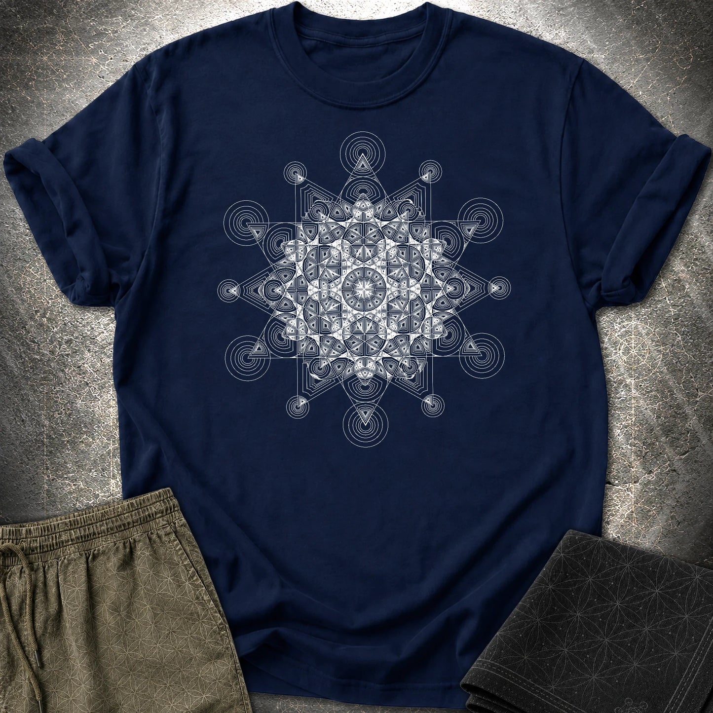 Star Mosaic T-Shirt - Star Mosaic T-Shirt - Navy