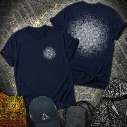 Growth Organic Cube 2 Sided T-Shirt - Growth Organic Cube 2 Sided T-Shirt - Navy