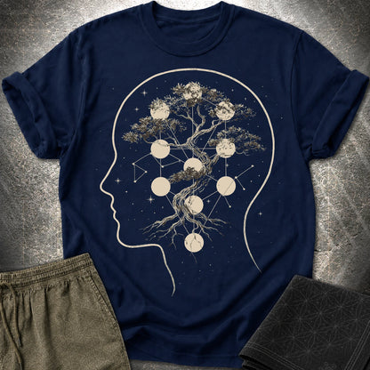 Sacred Tree of Thought T-Shirt - Sacred Tree of Thought T-Shirt - Navy