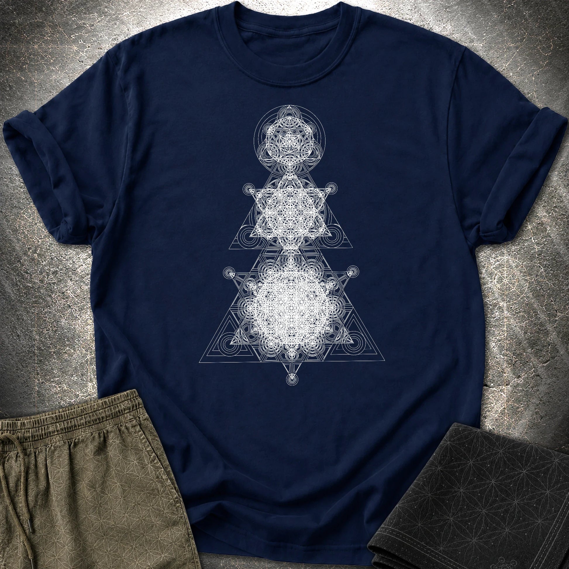 Sacred Tower T-Shirt - Sacred Tower T-Shirt - Navy