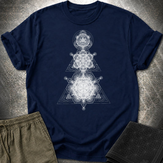 Sacred Tower T-Shirt - Sacred Tower T-Shirt - Navy