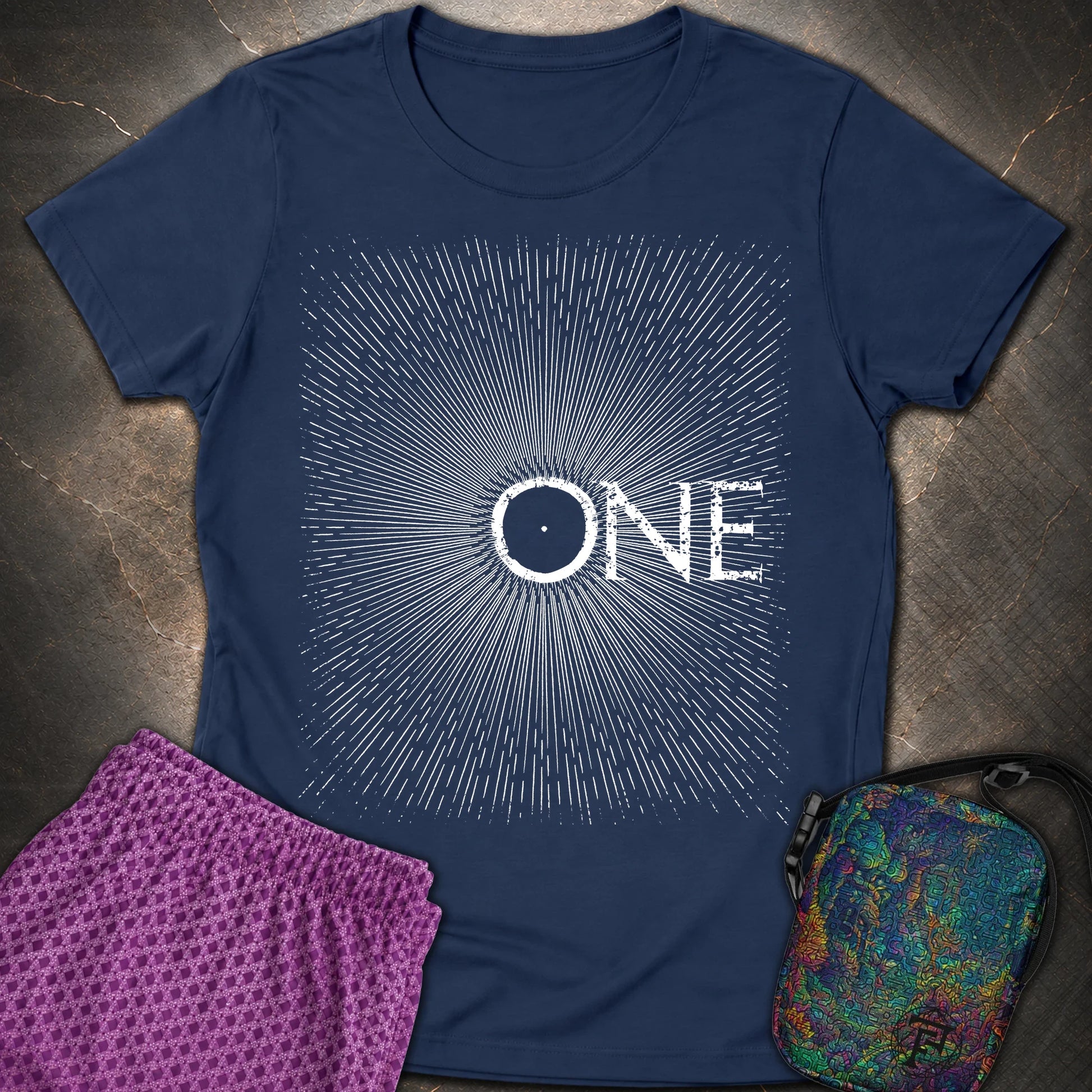 We Are All One Womens T-Shirt - We Are All One Womens T-Shirt - Navy