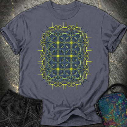 Electric Geometric Matrix - Electric Geometric Matrix Comfort T-Shirt - Navy
