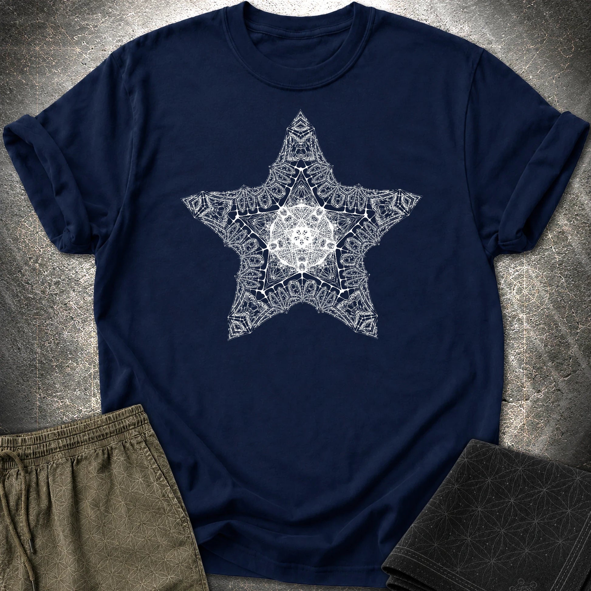 Sacred Star T-Shirt - Sacred Star T-Shirt - Navy