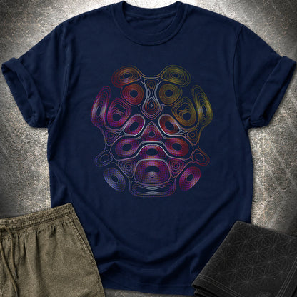 Psychedelic Bear Boho Hippie Trippy Wildlife T-Shirt - Psychedelic Bear Boho Hippie Trippy Wildlife T-Shirt - Navy