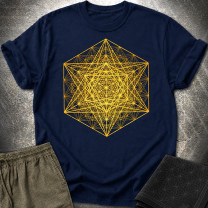 Metatron's Super Cube T-Shirt - Metatron's Super Cube T-Shirt - Navy
