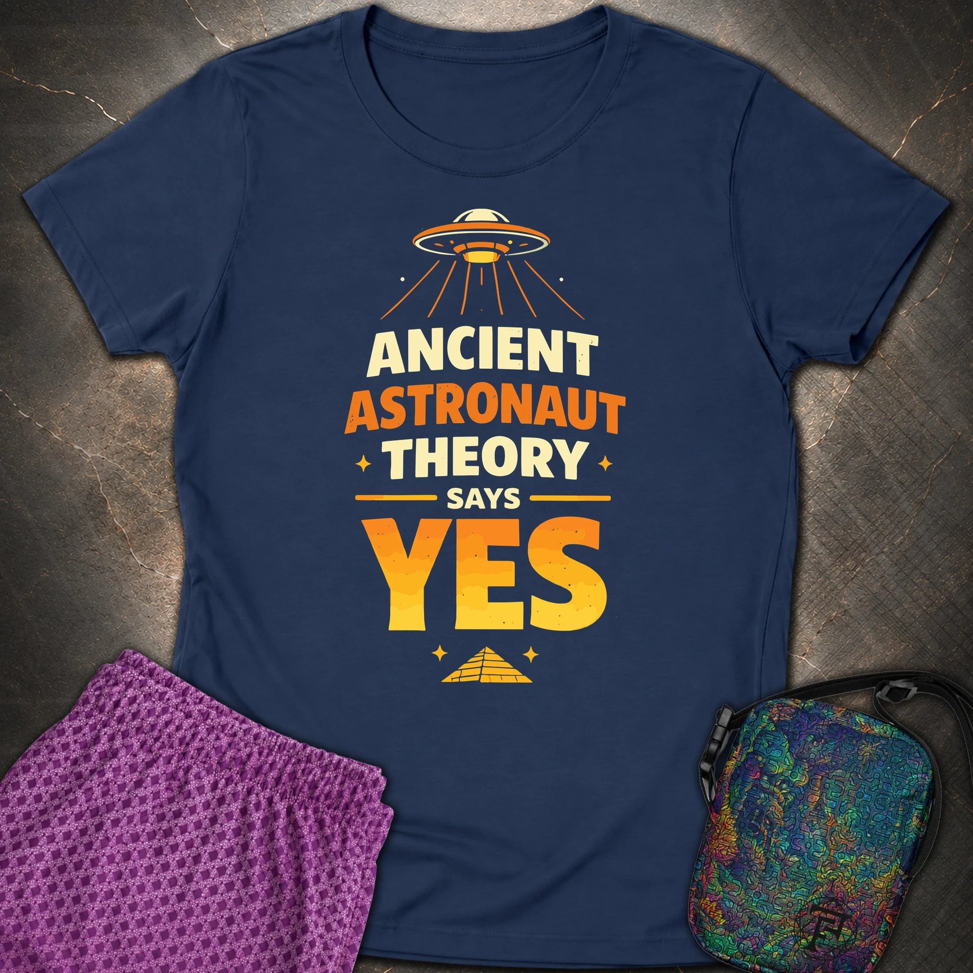 Ancient Theory - Ancient Theory Womens T-Shirt - Navy