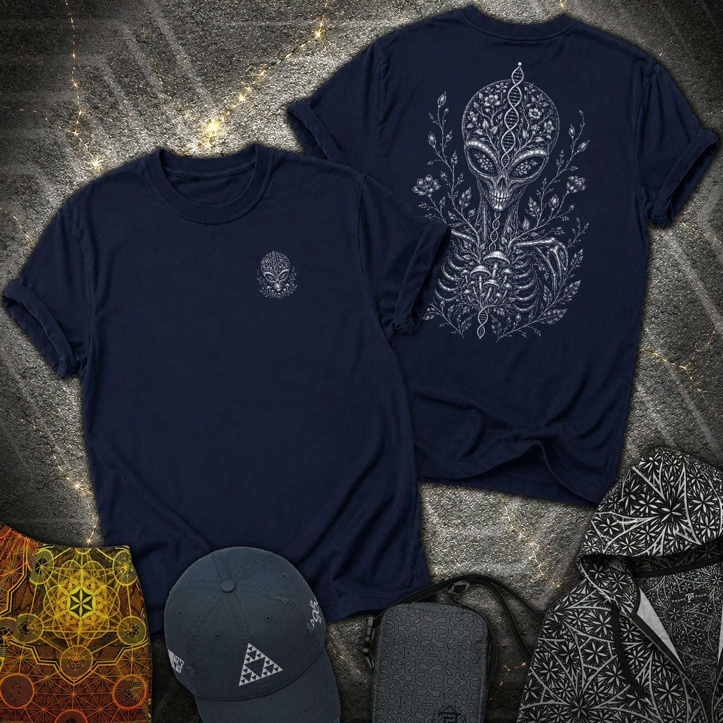 Intraterrestial - Intraterrestial 2 Sided T-Shirt - Navy