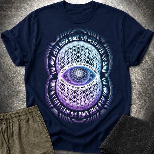 Alan Watts You Are The Universe T-Shirt - Alan Watts You Are The Universe T-Shirt - Navy