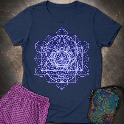Vesica Eye Of The Universe - Vesica Eye Of The Universe Womens T-Shirt - Navy
