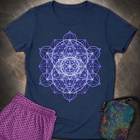 Vesica Eye Of The Universe - Vesica Eye Of The Universe Womens T-Shirt - Navy