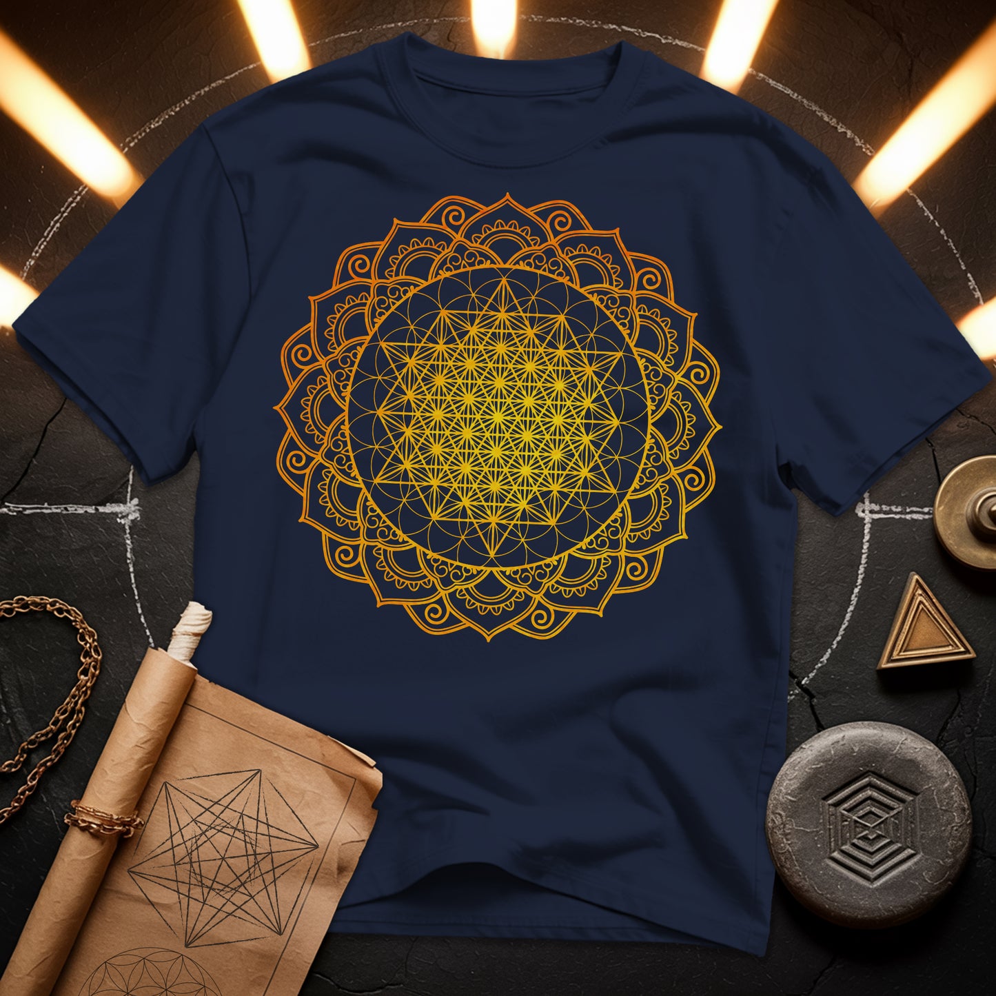 Tetrahedron Mandala T-Shirt
