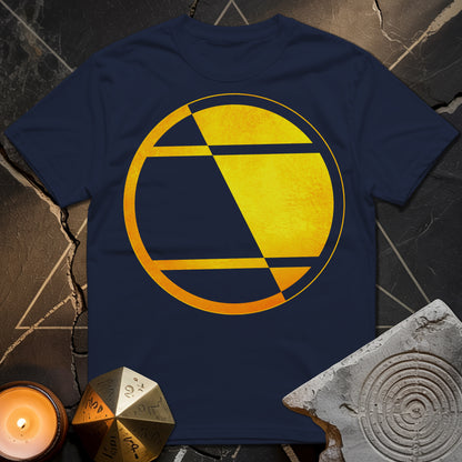 Crop Circle Orange Gold T-Shirt