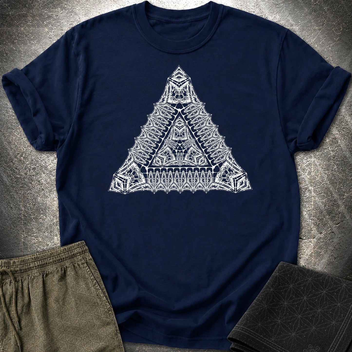 Living Triangle T-Shirt - Living Triangle T-Shirt - Navy
