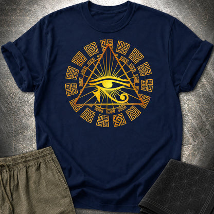 Eye Of Horus Egypt T-Shirt - Eye Of Horus Egypt T-Shirt - Navy