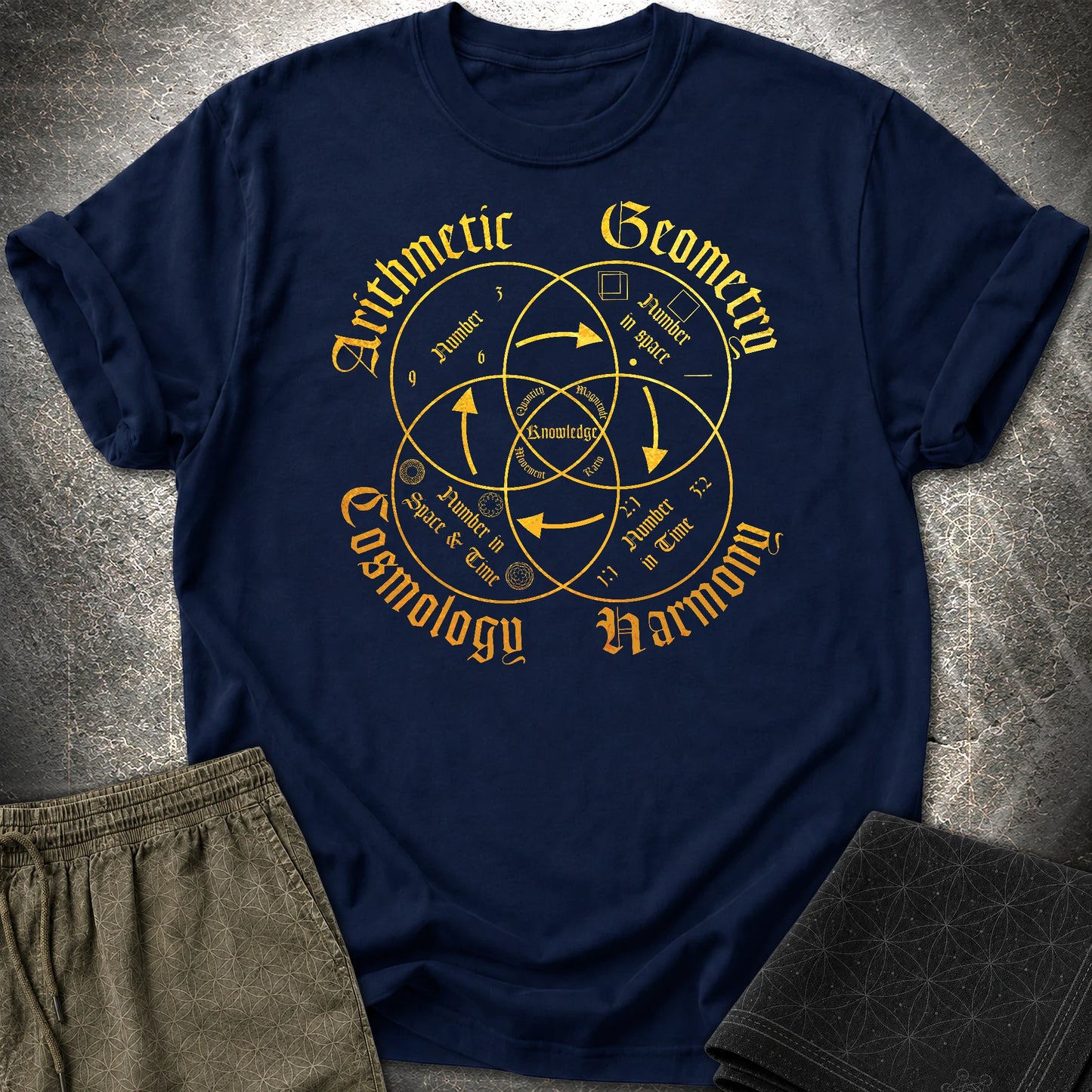 Quadrivium T-Shirt - Quadrivium T-Shirt - Navy