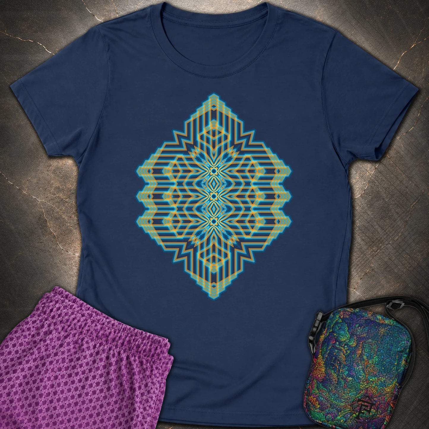 Triune Signal Temple - Triune Signal Temple Womens T-Shirt - Navy