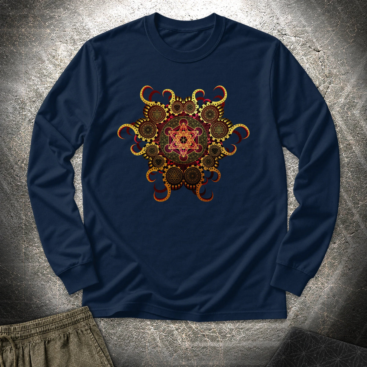 Organic Metatron - Organic Metatron Long Sleeve Shirt - Navy
