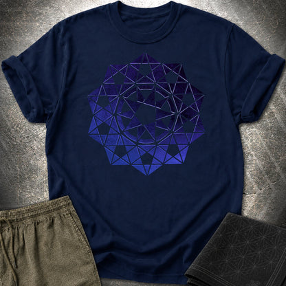 Crop Circle Purple T-Shirt - Crop Circle Purple T-Shirt - Navy