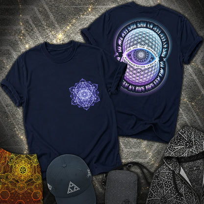 Alan Watts Universe 2 Sided T-Shirt - Alan Watts Universe 2 Sided T-Shirt - Navy