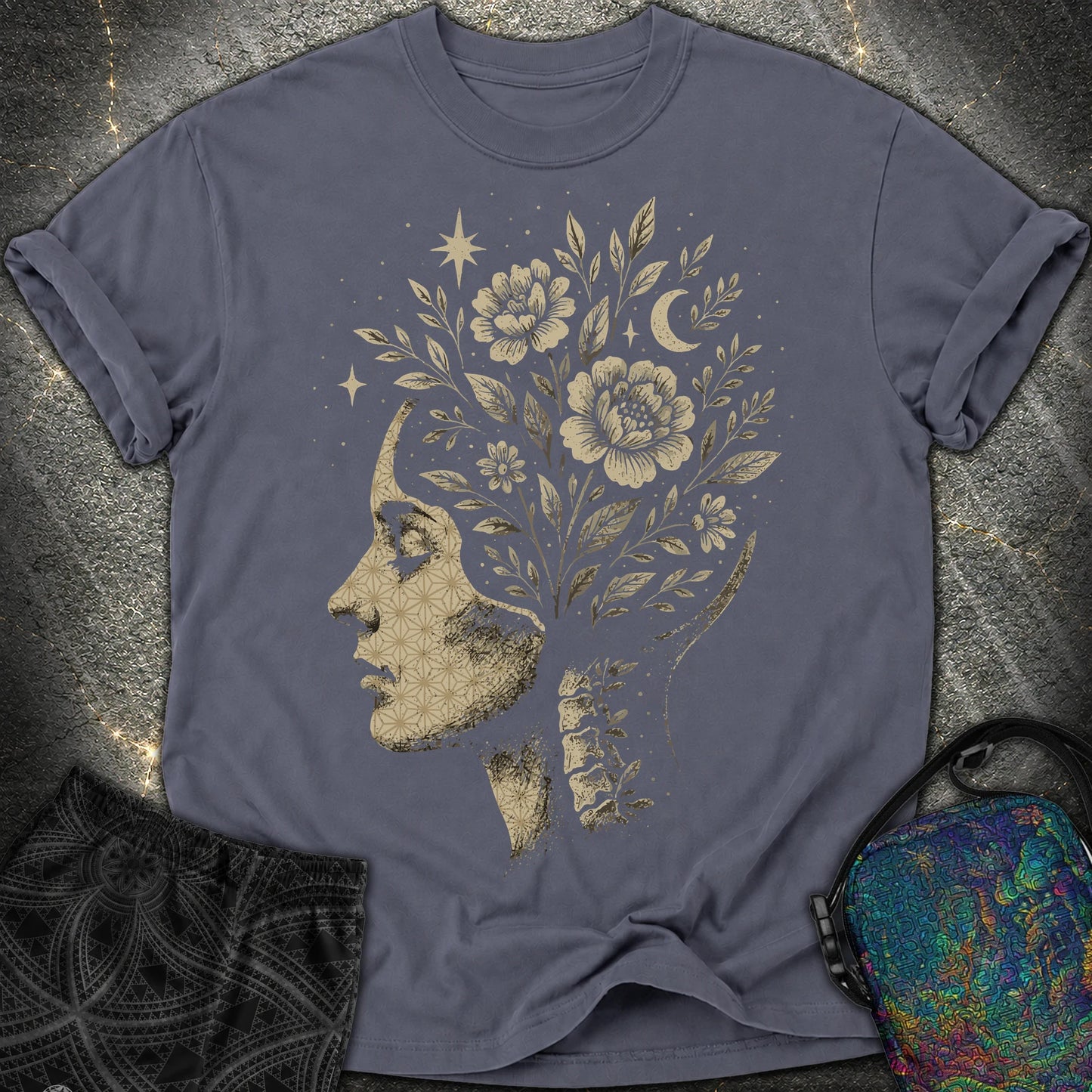 Inner Garden T-Shirt - Inner Garden Comfort T-Shirt - Navy