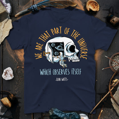 Alan Watts Part Of Universe T-Shirt