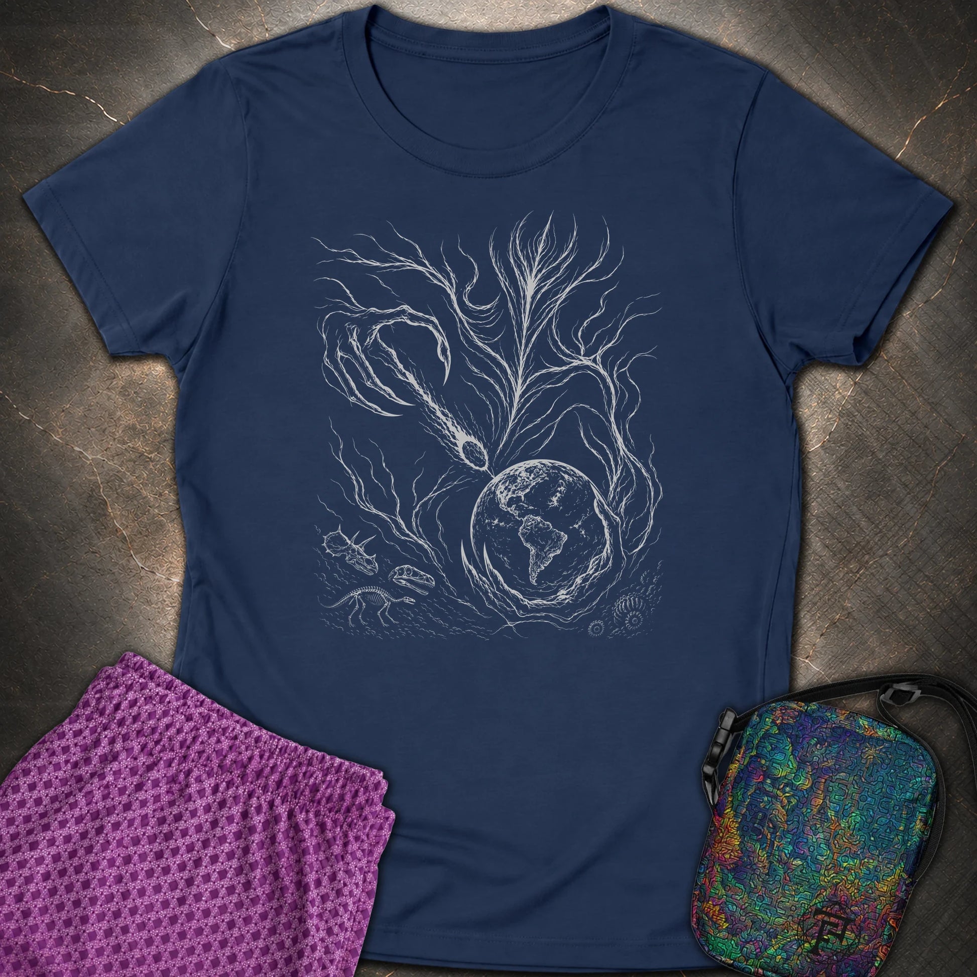 New Beginning - New Beginning Womens T-Shirt - Navy