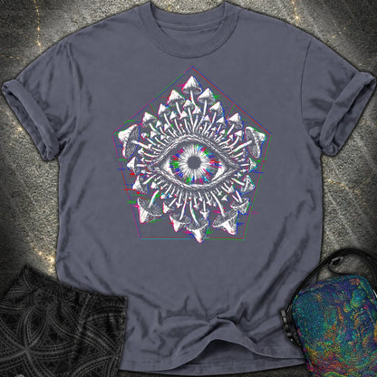 Third Eye Mushroom Comfort T-Shirt - Third Eye Mushroom Comfort T-Shirt - Navy