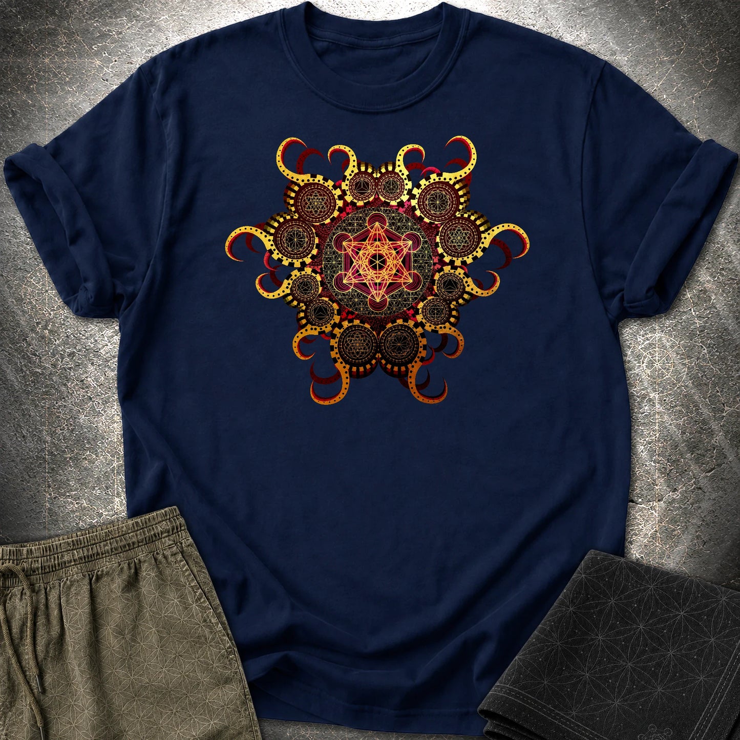 Organic Metatron T-Shirt - Organic Metatron T-Shirt - Navy