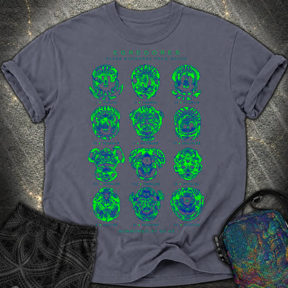 Egregores Cymatic Faces Comfort T-Shirt - Egregores Cymatic Faces Comfort T-Shirt - Navy