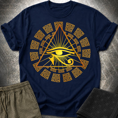 Eye Of Horus Egypt T-Shirt - Eye Of Horus Egypt T-Shirt - Navy