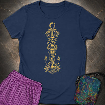 Ancient Egyptian Symbol Totem - Ancient Egyptian Symbol Totem Womens T-Shirt - Navy