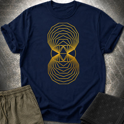 Regular Polygons Vesica Picsis T-Shirt - Regular Polygons Vesica Picsis T-Shirt - Navy