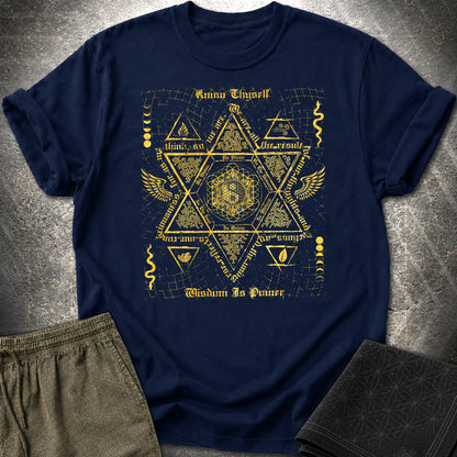 Occult Ancient Wisdom T-Shirt - Occult Ancient Wisdom T-Shirt - Navy