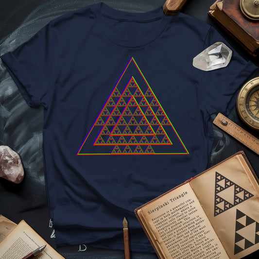Sierpinski Glitch Triangle T-Shirt