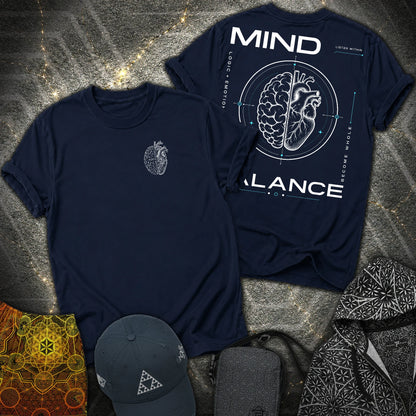 Mind Balance - Mind Balance 2 Sided T-Shirt - Navy