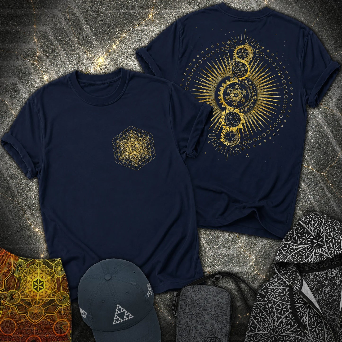Metatron Journey 2 Sided T-Shirt - Metatron Journey 2 Sided T-Shirt - Navy