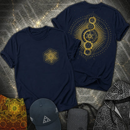 Metatron Journey 2 Sided T-Shirt - Metatron Journey 2 Sided T-Shirt - Navy